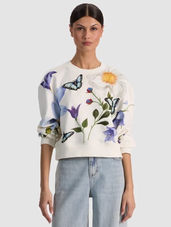 Alice + Olivia Tops - Alice & Olivia Russell embellished sweatshirt